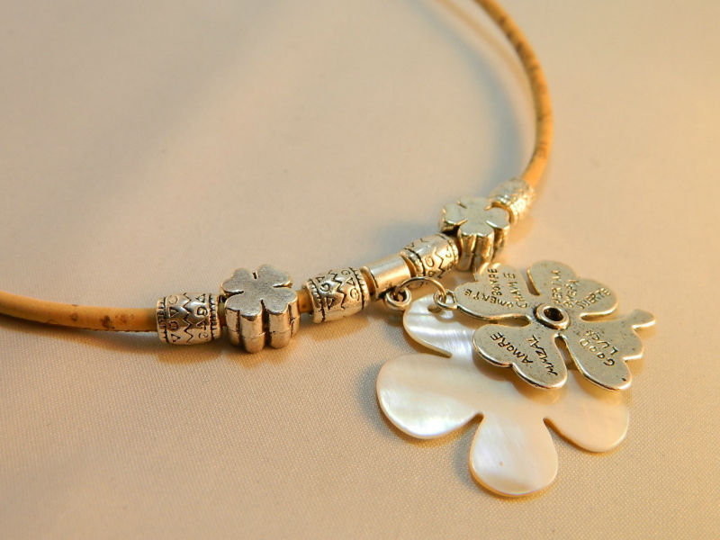 Portugal Cork necklace jewelry 1