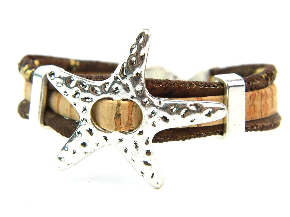 Three Rope Silver Alloy Starfish 11
