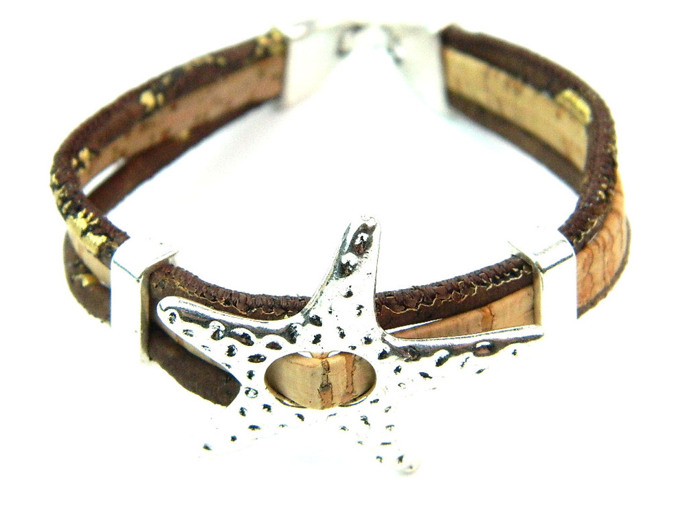 Three Rope Silver Alloy Starfish 9