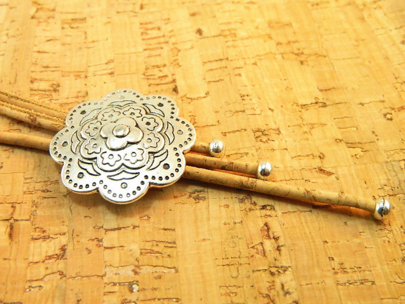 large flower alloy necklace 5