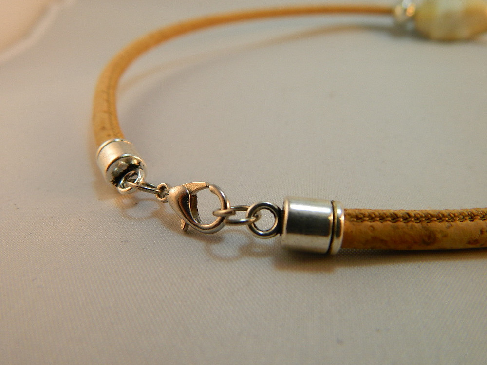 ceramic brown castanho stone necklace 2