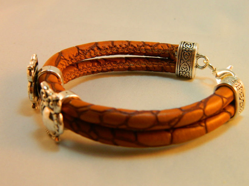owl leather bracelet 5