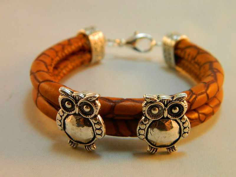 owl leather bracelet 6